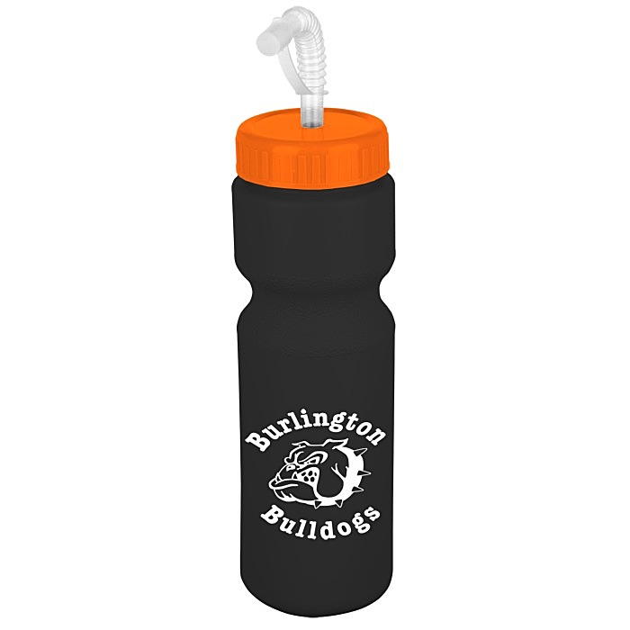 Custom Value Water Bottle with Straw Lid - 28 oz - Colours