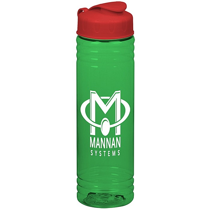 Custom Halcyon Water Bottle with Flip Lid - 24 oz