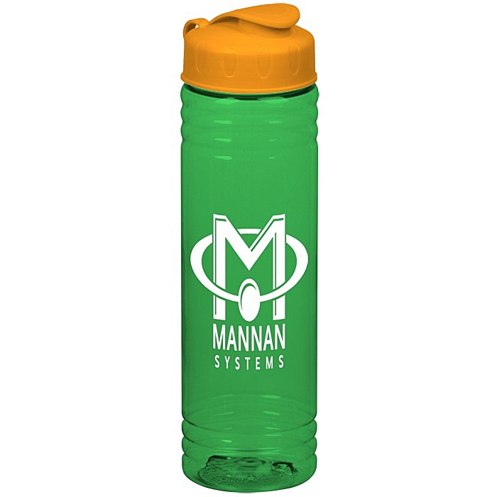 Custom Halcyon Water Bottle with Flip Lid - 24 oz