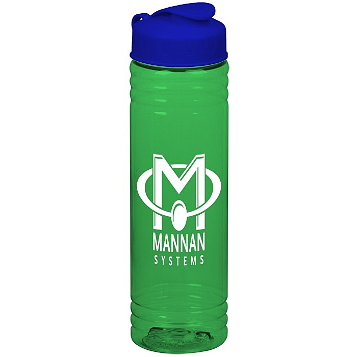 Custom Halcyon Water Bottle with Flip Lid - 24 oz