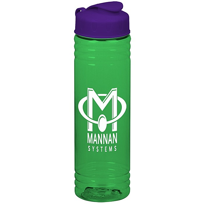 Custom Halcyon Water Bottle with Flip Lid - 24 oz