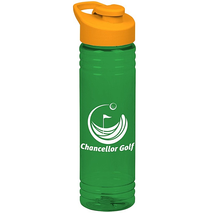 Custom Halcyon Water Bottle with Flip Carry Lid - 24 oz