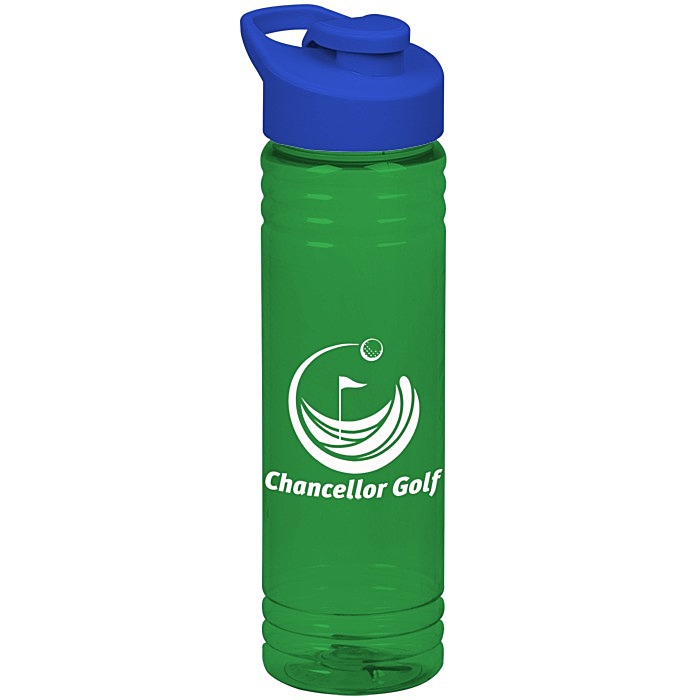Custom Halcyon Water Bottle with Flip Carry Lid - 24 oz