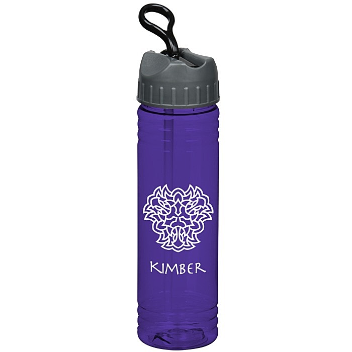 Custom Halcyon Water Bottle with Sport Lid - 24 oz