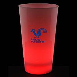 Custom Light-Up Frosted Glass - 17 oz. - Multicolour