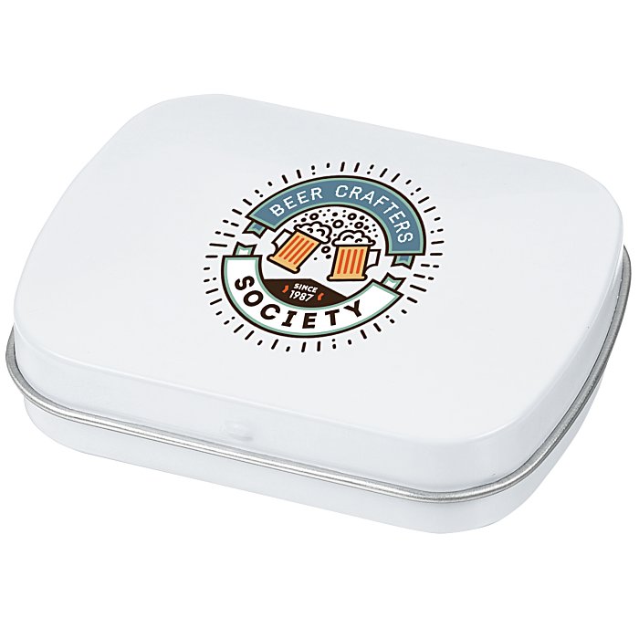 Custom Mint Tin with Shaped Mints - Bottle