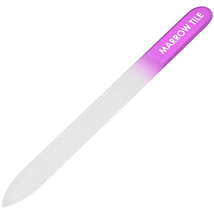 Custom Glass Nail File in Sleeve