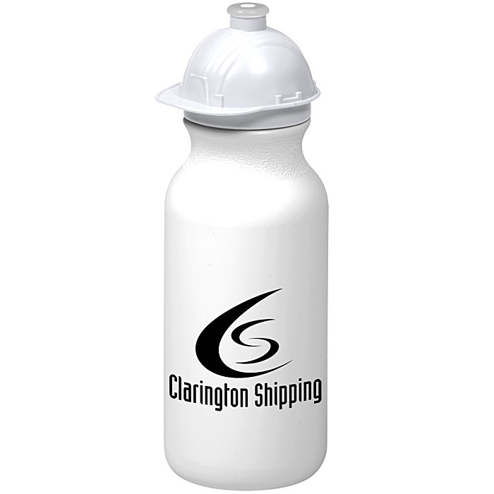 Custom Safety Helmet Water Bottle - 20 oz.