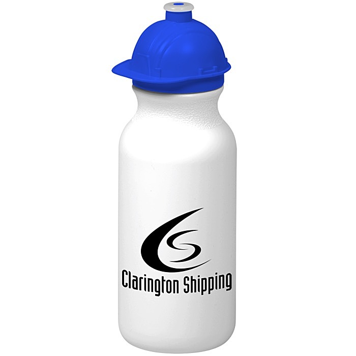 Custom Safety Helmet Water Bottle - 20 oz.