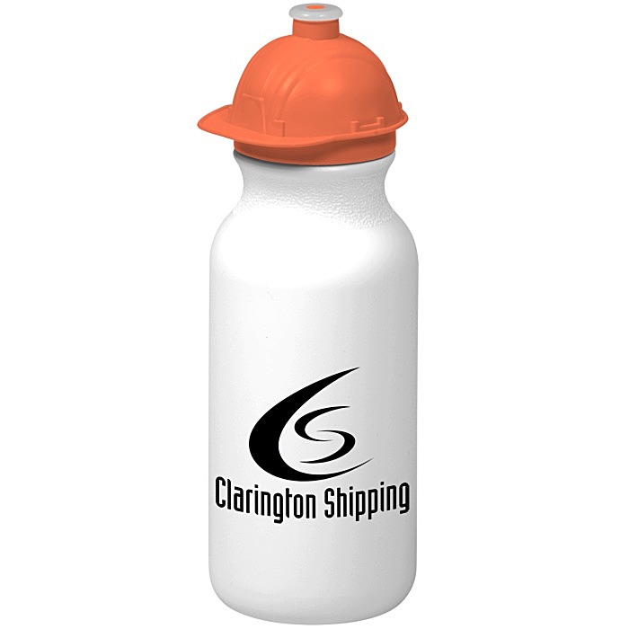 Custom Safety Helmet Water Bottle - 20 oz.