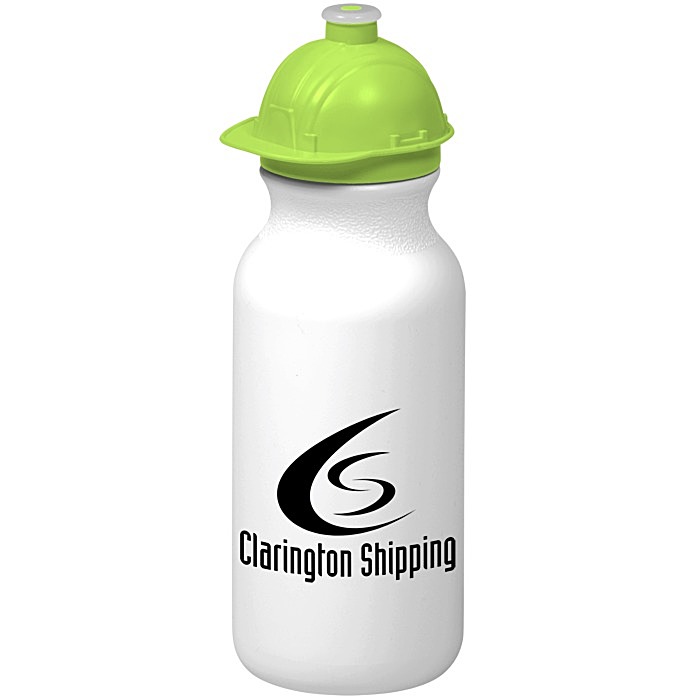 Custom Safety Helmet Water Bottle - 20 oz.