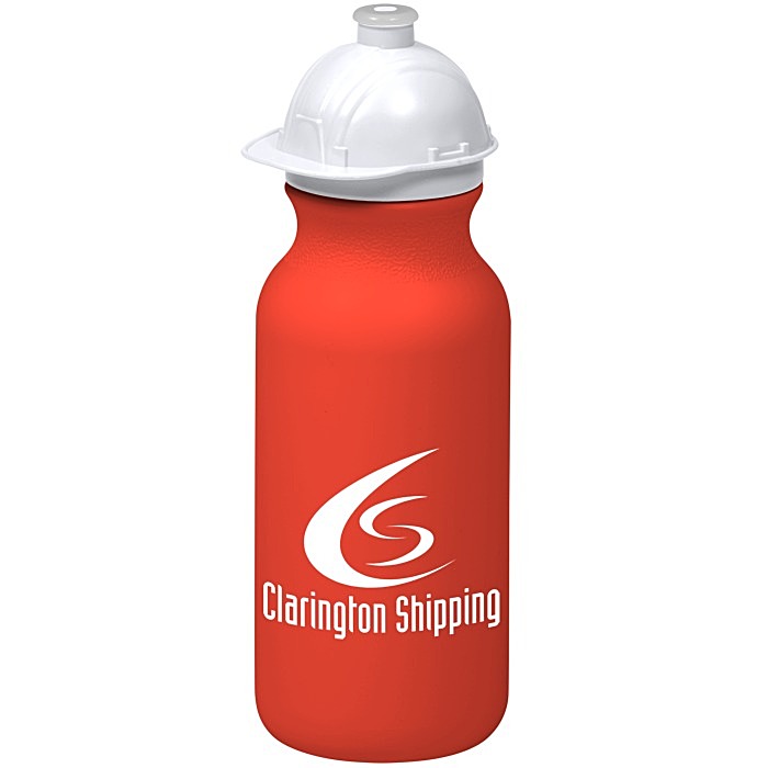 Custom Safety Helmet Water Bottle - 20 oz.