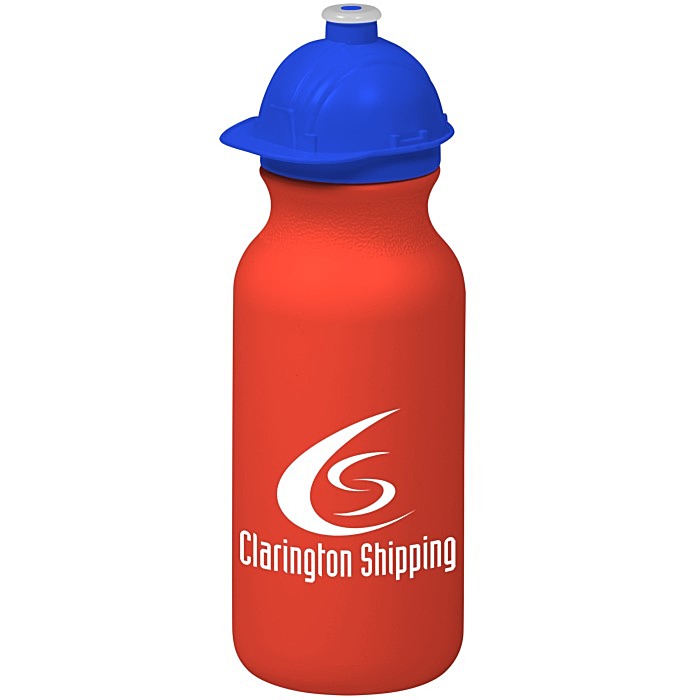 Custom Safety Helmet Water Bottle - 20 oz.