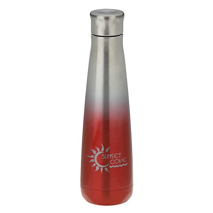 Custom Ombre Peristyle Vacuum Bottle - 16 oz - Laser Engraved