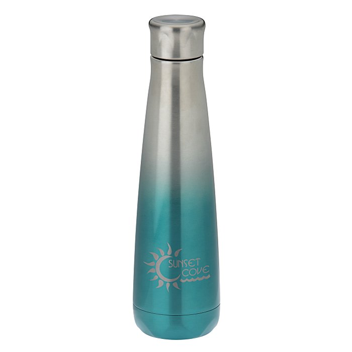 Custom Ombre Peristyle Vacuum Bottle - 16 oz - Laser Engraved