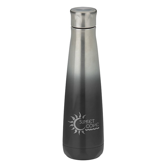 Custom Ombre Peristyle Vacuum Bottle - 16 oz - Laser Engraved