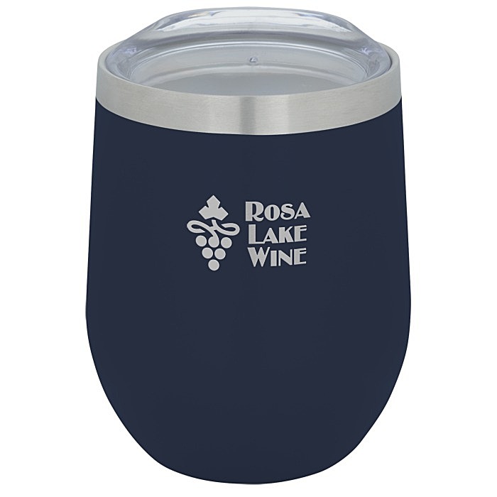Custom Corzo Vacuum Insulated Wine Cup - 12 ounces - Laser Engraved