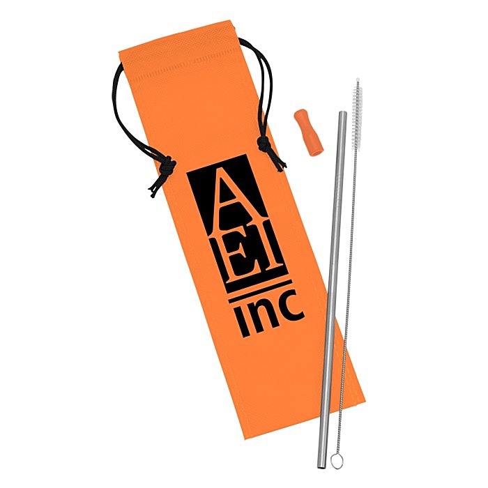 Custom Stainless Steel Straw Set
