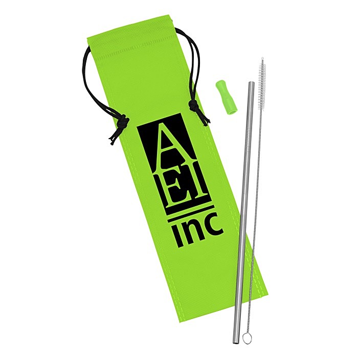 Custom Stainless Steel Straw Set