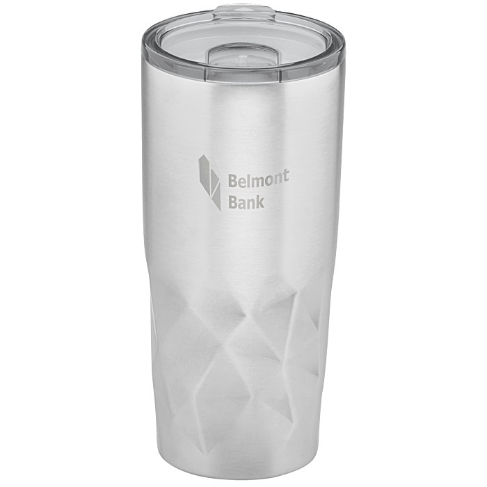 Custom Glacier Diamond Vacuum Travel Tumbler - 20 oz - Laser Engraved