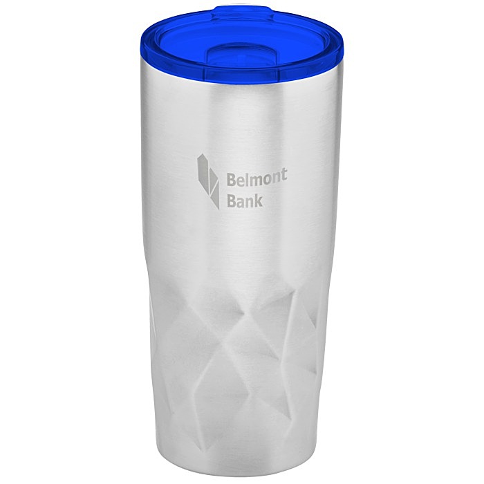 Custom Glacier Diamond Vacuum Travel Tumbler - 20 oz - Laser Engraved