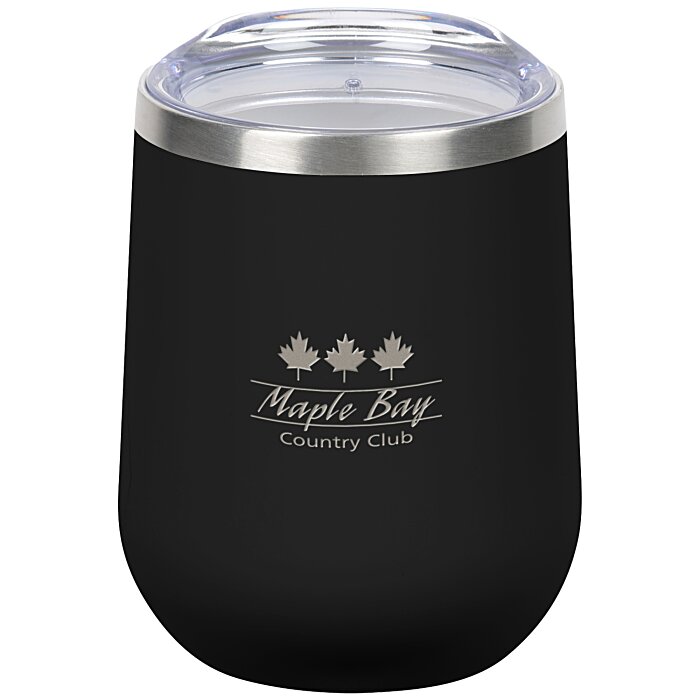 Custom Vacuum Wine Tumbler - 12 oz - Laser Engraved