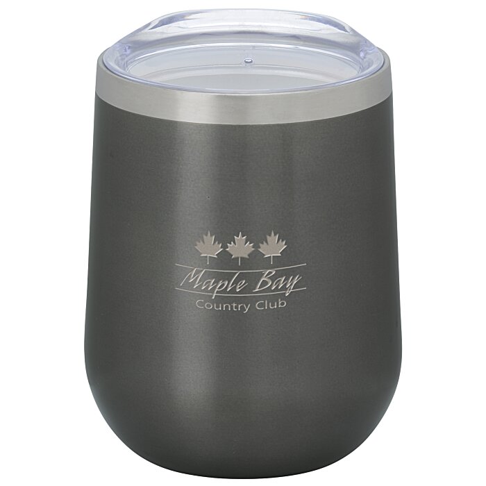 Custom Vacuum Wine Tumbler - 12 oz - Laser Engraved