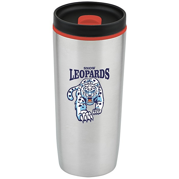 Custom Accent Stainless Travel Mug - 16 oz - Full Colour