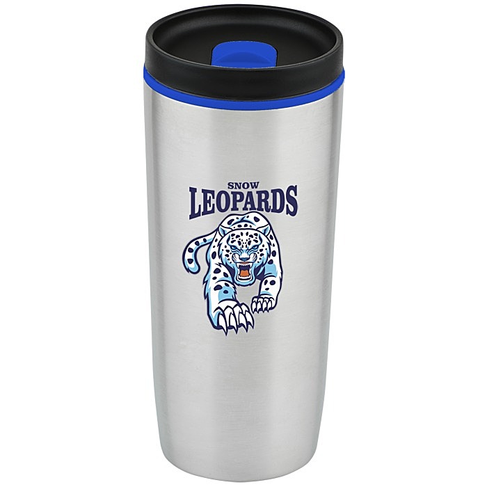 Custom Accent Stainless Travel Mug - 16 oz - Full Colour