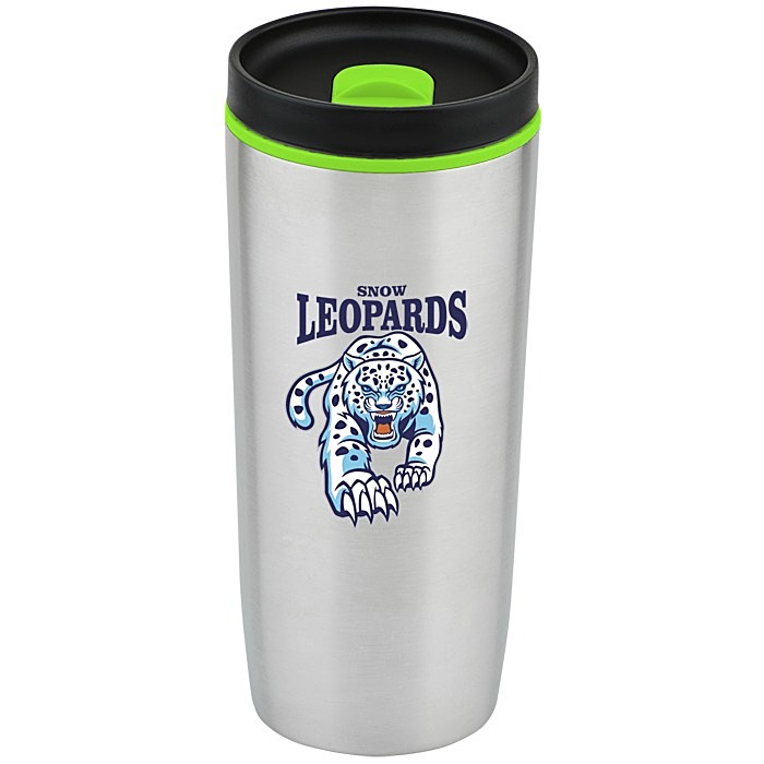 Custom Accent Stainless Travel Mug - 16 oz - Full Colour