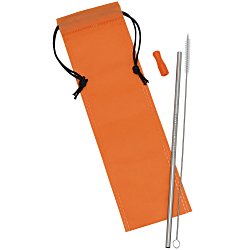 Custom Stainless Steel Straw Set - Laser Engraved