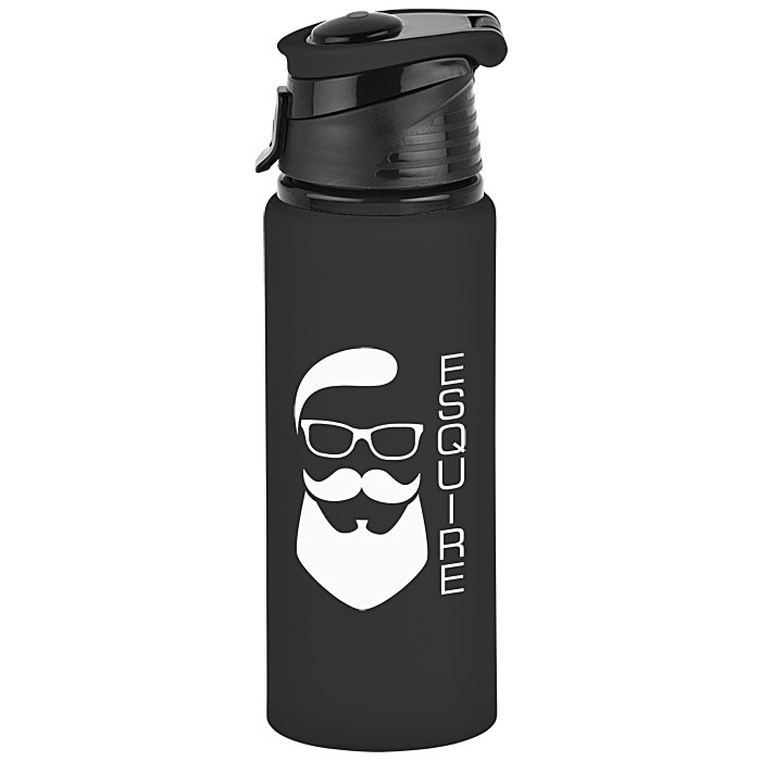 Custom Velvet Touch Aluminum Bottle - 24 oz