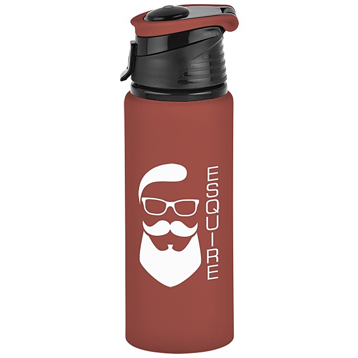 Custom Velvet Touch Aluminum Bottle - 24 oz