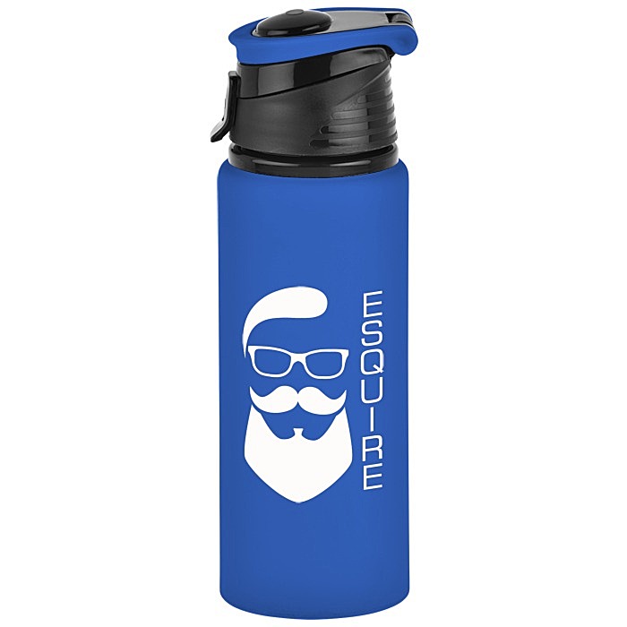 Custom Velvet Touch Aluminum Bottle - 24 oz