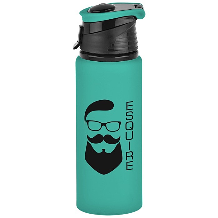 Custom Velvet Touch Aluminum Bottle - 24 oz