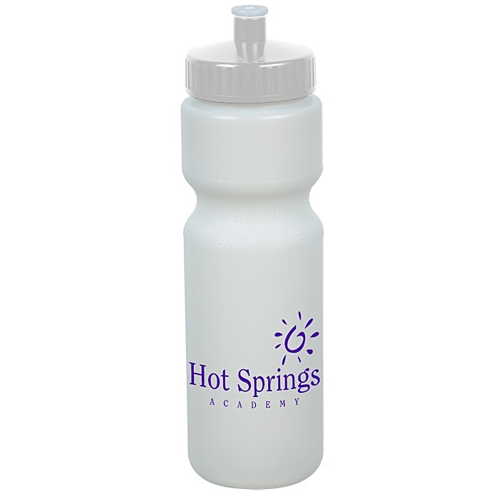 Custom Value Bottle with Push Pull Lid - 28 oz - Glow in Dark