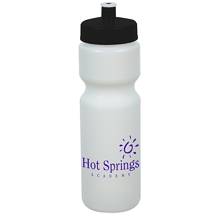 Custom Value Bottle with Push Pull Lid - 28 oz - Glow in Dark