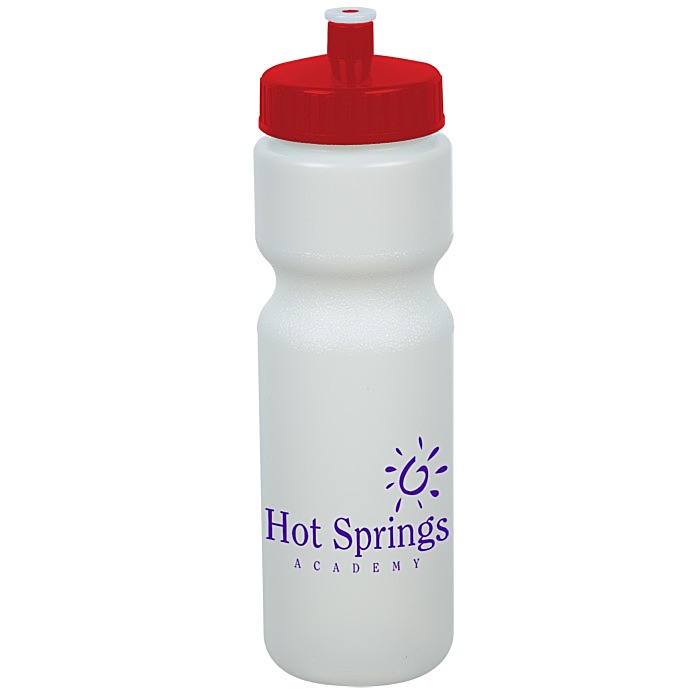 Custom Value Bottle with Push Pull Lid - 28 oz - Glow in Dark