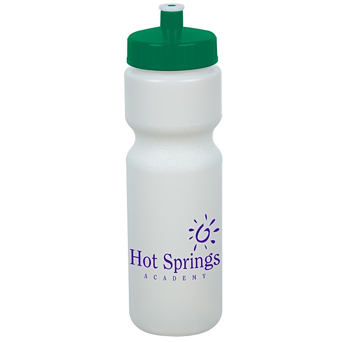 Custom Value Bottle with Push Pull Lid - 28 oz - Glow in Dark