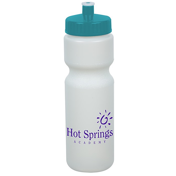 Custom Value Bottle with Push Pull Lid - 28 oz - Glow in Dark