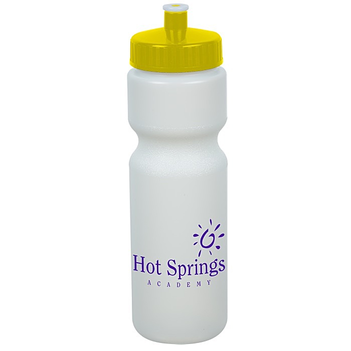 Custom Value Bottle with Push Pull Lid - 28 oz - Glow in Dark