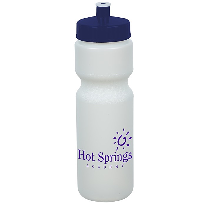 Custom Value Bottle with Push Pull Lid - 28 oz - Glow in Dark