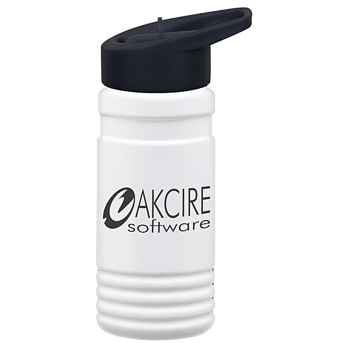 Custom Big Grip Bottle with Flip Straw Lid - 20 oz