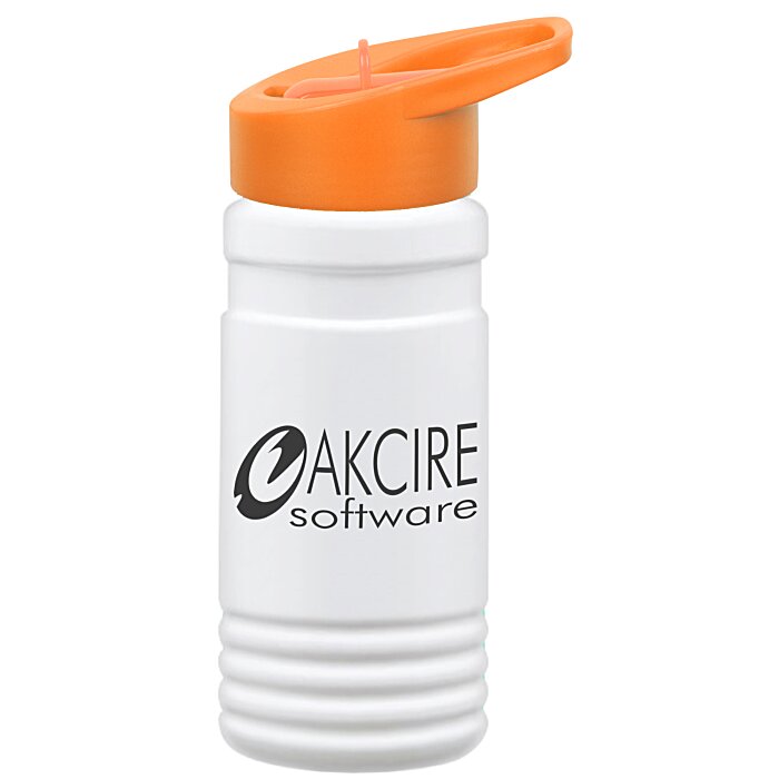 Custom Big Grip Bottle with Flip Straw Lid - 20 oz
