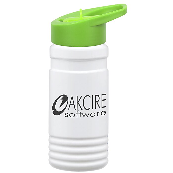 Custom Big Grip Bottle with Flip Straw Lid - 20 oz