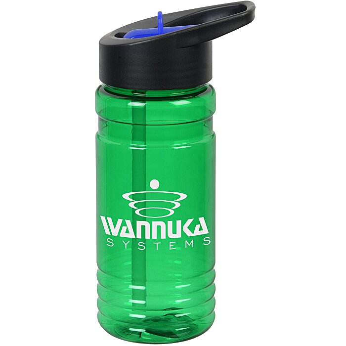 Custom Big Grip Bottle with Two-Tone Flip Straw Lid - 20 oz
