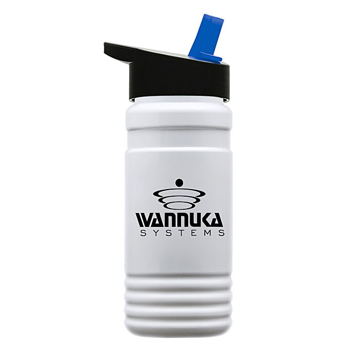 Custom Big Grip Bottle with Two-Tone Flip Straw Lid - 20 oz