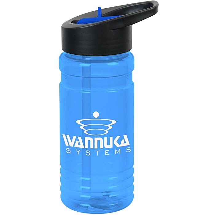 Custom Big Grip Bottle with Two-Tone Flip Straw Lid - 20 oz