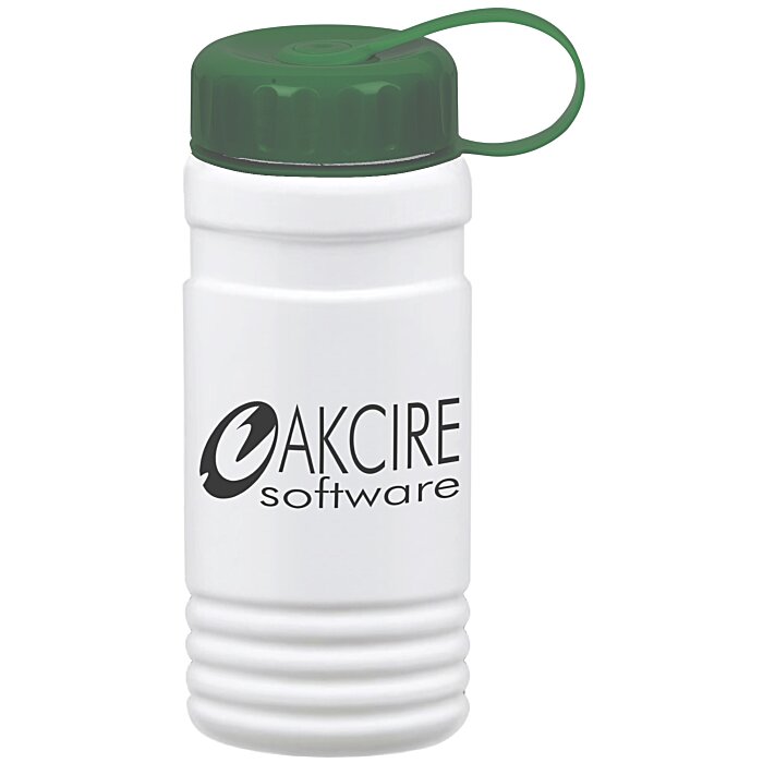 Custom Big Grip Bottle with Tethered Lid - 20 oz
