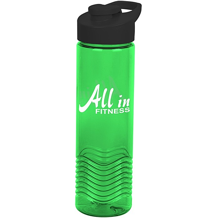 Custom Twist Water Bottle with Flip Carry Lid - 24 oz